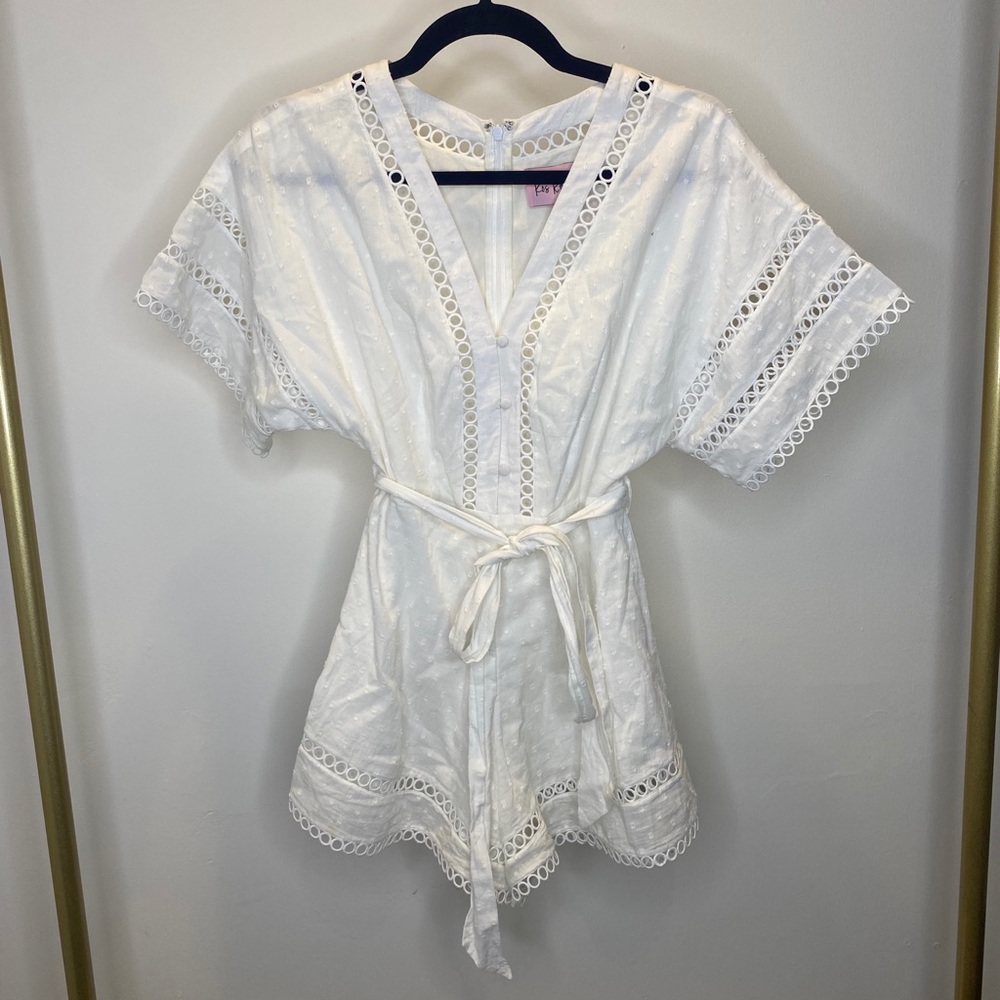 Kos Resort Eyelet Lace Romper
